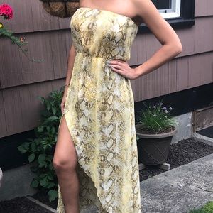 Dress the Population Strapless Maxi Dress